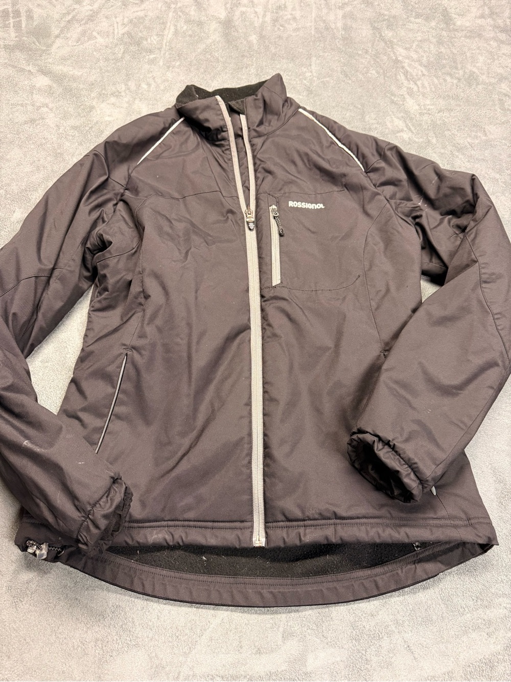 Rossignol Black Jacket- lighter weight running or cross country skiing - M